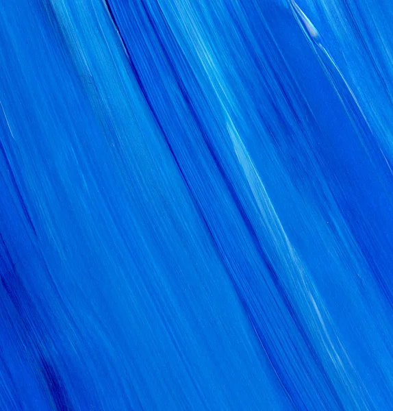 Mavi soyut akrilik resim arka plan, doku, tasarım öğesi olarak kullanmak için. Fırça kontur dokusu ile modern sanat