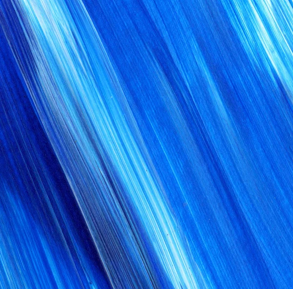 Pintura Acrílica Abstrata Azul Para Uso Como Fundo Textura Elemento — Fotografia de Stock