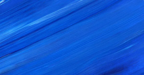 Blå Abstrakt Akrylmålning För Användning Som Bakgrund Struktur Designelement Modern — Stockfoto