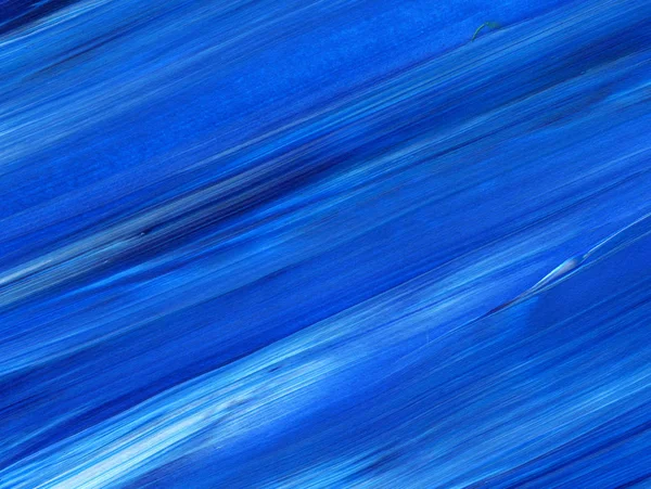 Pintura Acrílica Abstrata Azul Para Uso Como Fundo Textura Elemento — Fotografia de Stock