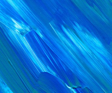 Mavi soyut akrilik resim arka plan, doku, tasarım öğesi olarak kullanmak için. Fırça kontur dokusu ile modern sanat