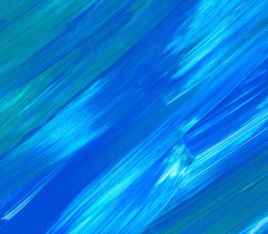 Mavi soyut akrilik resim arka plan, doku, tasarım öğesi olarak kullanmak için. Fırça kontur dokusu ile modern sanat