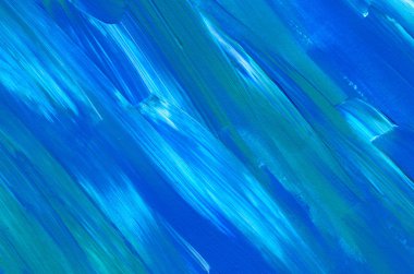 Mavi soyut akrilik resim arka plan, doku, tasarım öğesi olarak kullanmak için. Fırça kontur dokusu ile modern sanat