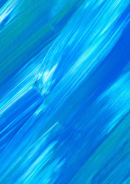 Mavi soyut akrilik resim arka plan, doku, tasarım öğesi olarak kullanmak için. Fırça kontur dokusu ile modern sanat
