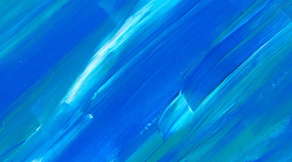 Pintura Acrílica Abstrata Azul Para Uso Como Fundo Textura Elemento — Fotografia de Stock