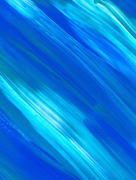 Pintura Acrílica Abstracta Azul Para Uso Como Fondo Textura Elemento —  Fotos de Stock