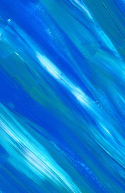Mavi soyut akrilik resim arka plan, doku, tasarım öğesi olarak kullanmak için. Fırça kontur dokusu ile modern sanat