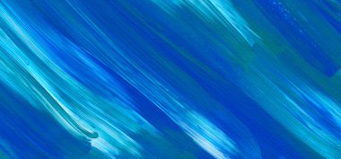 Mavi soyut akrilik resim arka plan, doku, tasarım öğesi olarak kullanmak için. Fırça kontur dokusu ile modern sanat