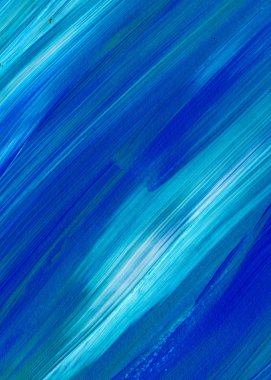 Mavi soyut akrilik resim arka plan, doku, tasarım öğesi olarak kullanmak için. Fırça kontur dokusu ile modern sanat