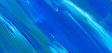 Mavi soyut akrilik resim arka plan, doku, tasarım öğesi olarak kullanmak için. Fırça kontur dokusu ile modern sanat