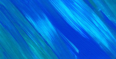 Mavi soyut akrilik resim arka plan, doku, tasarım öğesi olarak kullanmak için. Fırça kontur dokusu ile modern sanat