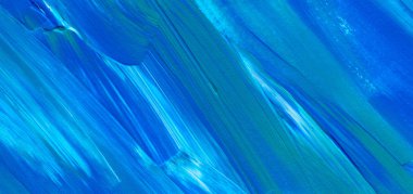 Mavi soyut akrilik resim arka plan, doku, tasarım öğesi olarak kullanmak için. Fırça kontur dokusu ile modern sanat