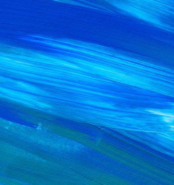 Mavi soyut akrilik resim arka plan, doku, tasarım öğesi olarak kullanmak için. Fırça kontur dokusu ile modern sanat