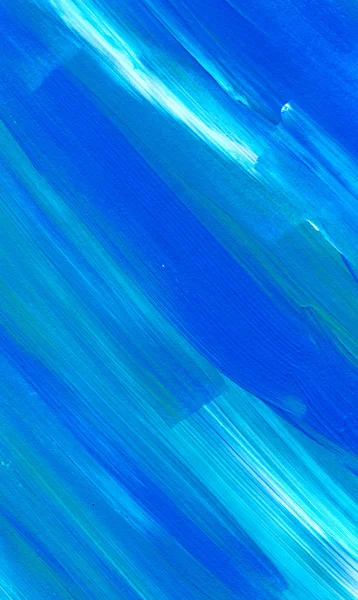 Pintura Acrílica Abstrata Azul Para Uso Como Fundo Textura Elemento — Fotografia de Stock