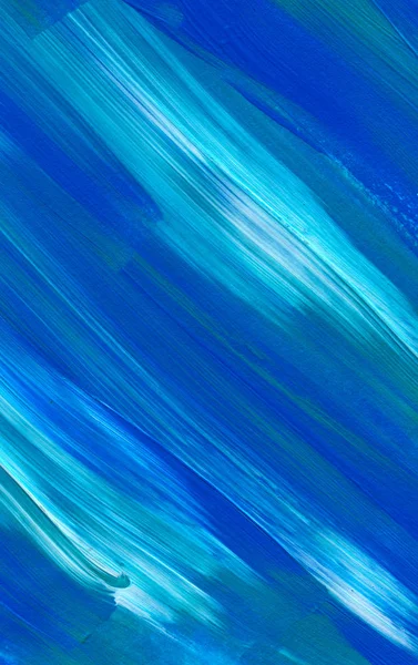 Pintura Acrílica Abstracta Azul Para Uso Como Fondo Textura Elemento —  Fotos de Stock