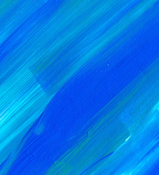 Blauw Abstract Acryl Schilderij Voor Gebruik Als Achtergrond Textuur Ontwerpelement — Stockfoto