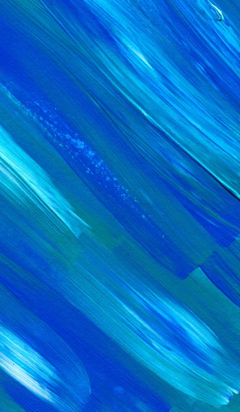 Blue Abstract Acrylic Painting Use Background Texture Design Element Modern — Stock Photo, Image