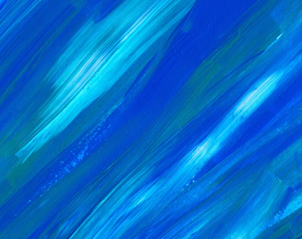 Blauw Abstract Acryl Schilderij Voor Gebruik Als Achtergrond Textuur Ontwerpelement — Stockfoto