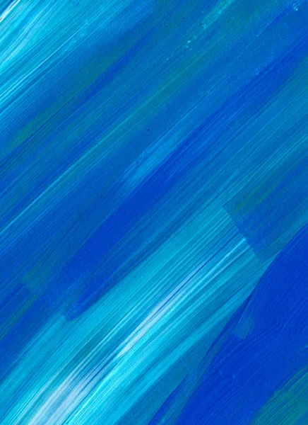 Blue Abstract Acrylic Painting Use Background Texture Design Element Modern — Stock Photo, Image