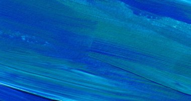 Mavi soyut akrilik resim arka plan, doku, tasarım öğesi olarak kullanmak için. Fırça kontur dokusu ile modern sanat