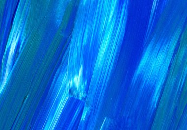 Mavi soyut akrilik resim arka plan, doku, tasarım öğesi olarak kullanmak için. Fırça kontur dokusu ile modern sanat