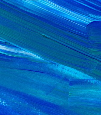 Mavi soyut akrilik resim arka plan, doku, tasarım öğesi olarak kullanmak için. Fırça kontur dokusu ile modern sanat