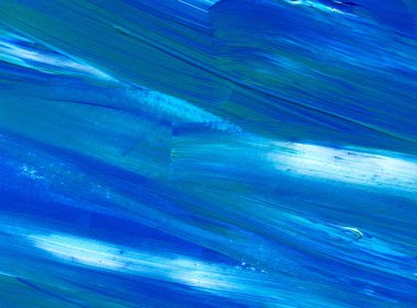 Mavi soyut akrilik resim arka plan, doku, tasarım öğesi olarak kullanmak için. Fırça kontur dokusu ile modern sanat