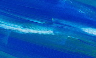 Mavi soyut akrilik resim arka plan, doku, tasarım öğesi olarak kullanmak için. Fırça kontur dokusu ile modern sanat