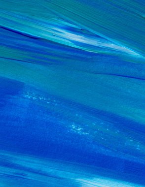 Mavi soyut akrilik resim arka plan, doku, tasarım öğesi olarak kullanmak için. Fırça kontur dokusu ile modern sanat