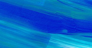 Mavi soyut akrilik resim arka plan, doku, tasarım öğesi olarak kullanmak için. Fırça kontur dokusu ile modern sanat