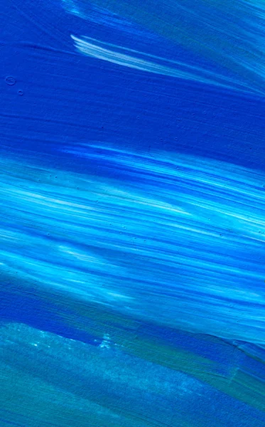 Pintura Acrílica Abstrata Azul Para Uso Como Fundo Textura Elemento — Fotografia de Stock