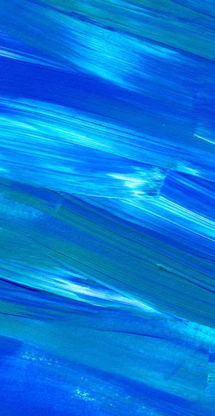 Blauw Abstract Acryl Schilderij Voor Gebruik Als Achtergrond Textuur Ontwerpelement — Stockfoto
