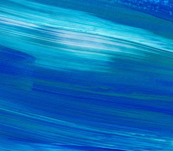 Pintura Acrílica Abstrata Azul Para Uso Como Fundo Textura Elemento — Fotografia de Stock