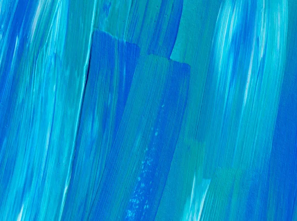 Blå Abstrakt Akrylmålning För Användning Som Bakgrund Struktur Designelement Modern — Stockfoto