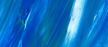 Mavi soyut akrilik resim arka plan, doku, tasarım öğesi olarak kullanmak için. Fırça kontur dokusu ile modern sanat