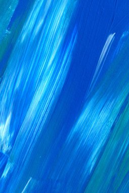 Mavi soyut akrilik resim arka plan, doku, tasarım öğesi olarak kullanmak için. Fırça kontur dokusu ile modern sanat