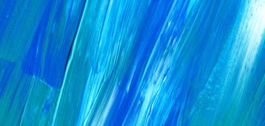 Mavi soyut akrilik resim arka plan, doku, tasarım öğesi olarak kullanmak için. Fırça kontur dokusu ile modern sanat