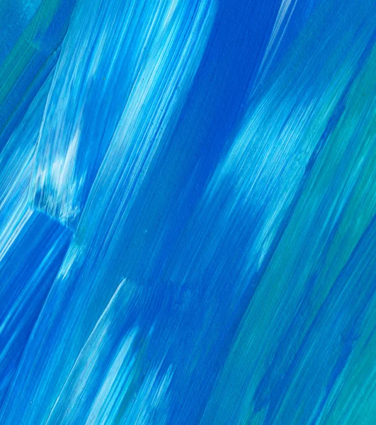 Синяя Абстрактная Акриловая Живопись Использования Качестве Фона Текстуры Элемента Дизайна — стоковое фото