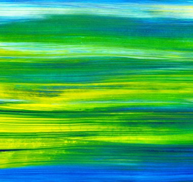 Soyut akrilik resim karışık renklerde arka plan, doku, tasarım öğesi olarak kullanmak için. Fırça kontur dokusu ile modern sanat