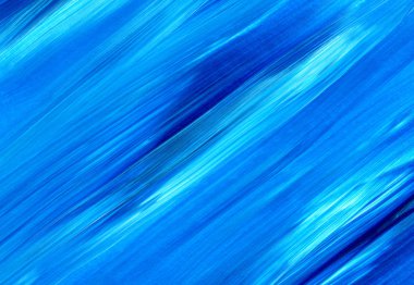 Mavi soyut akrilik resim arka plan, doku, tasarım öğesi olarak kullanmak için. Fırça kontur dokusu ile modern sanat