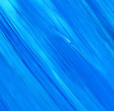 Mavi soyut akrilik resim arka plan, doku, tasarım öğesi olarak kullanmak için. Fırça kontur dokusu ile modern sanat