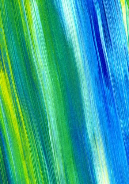 Pintura Acrílica Abstrata Cores Mistas Verde Azul Amarelo Para Uso — Fotografia de Stock