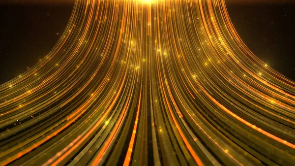 Astratto Sfondo Glamour Particelle Oro Glitter Flussi — Foto Stock