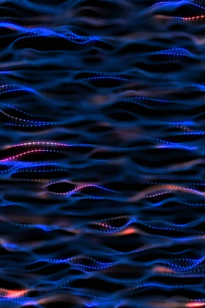 Abstract Background Plexus Waves Glowing Lines Waves Shape Futuristic Abstract — Stock Photo, Image