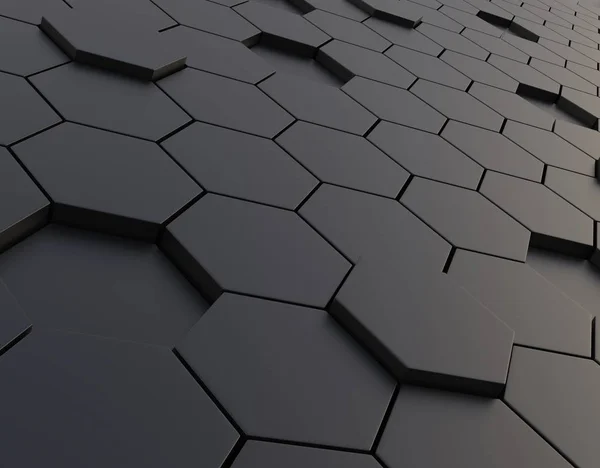 siyah altıgen yanarak bahislerin doğru yüzey 3D resmi arka plan olarak 