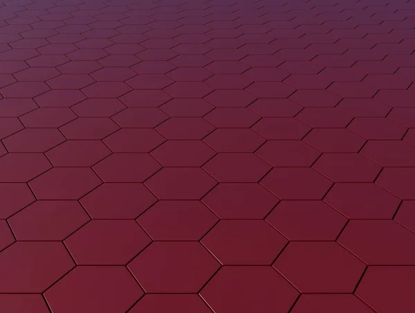 Bordo altıgenler arka plan 3D çizimi