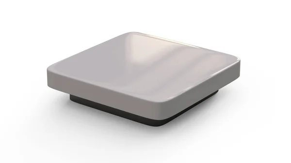 Beyaz arka plan üzerinde led lamba 3d modeli