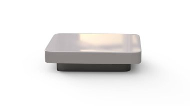 Beyaz arka plan üzerinde led lamba 3d modeli