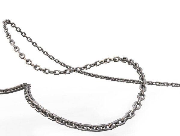 Иллюстрация цепей на белом фоне
 