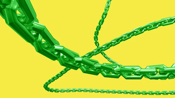 Illustration Chains Colorful Background — Stock Photo, Image